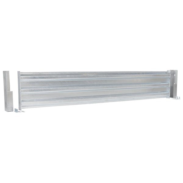 Vestil GR-F3R-DI-7-HDG Galvanized Guard Rail-Bolt On 7 Ft