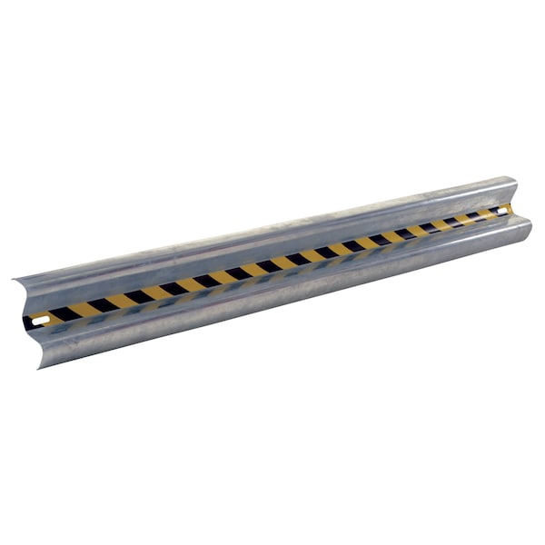 Vestil GR-H2R-BO-8-HDG 8' Straight Guard Rail, Galvanized