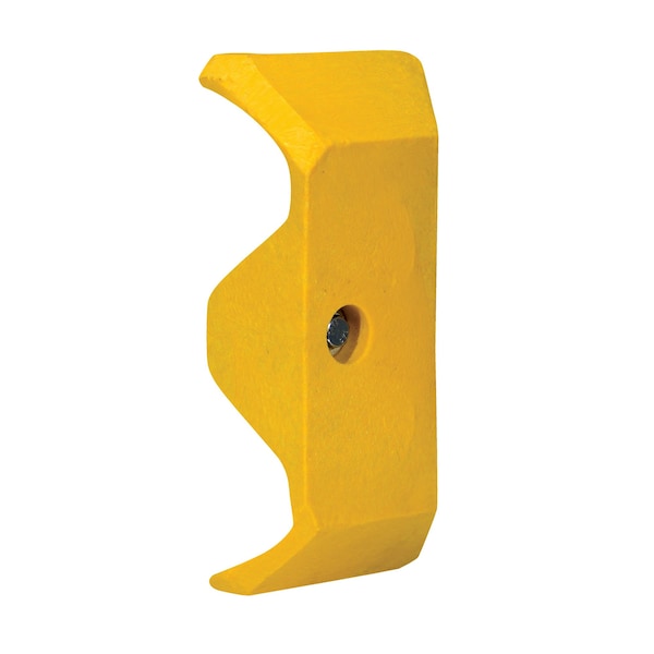 Vestil GR-H2R-CAP Plastic Guard Rail End Cap, Yellow