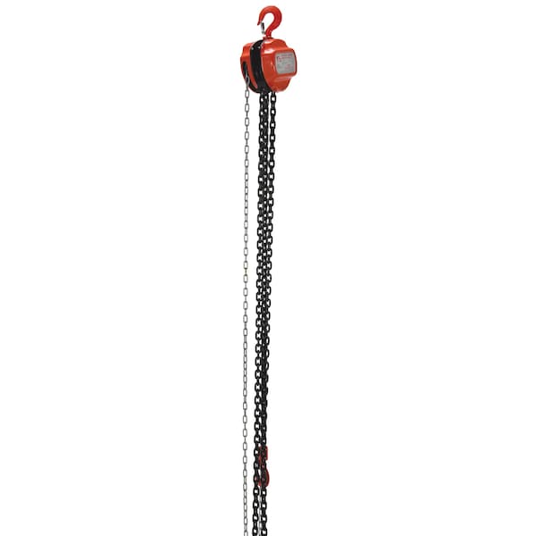 Vestil HCH-3-20 Manual Chain Hoist, 3K, 20 ft.
