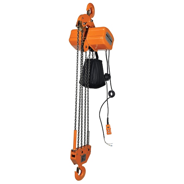 Vestil H-10000-1 Econ Chain Hoist, Container, 10K, 1 Phase, 10000 lbs Load Capacity, Economy Chain Hoist Hoist Lift