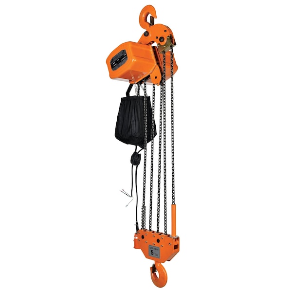 Vestil H-10000-3 Econ Chain Hoist, Container, 10K, 3 Phase, 10000 lbs Load Capacity, Economy Chain Hoist Hoist Lift