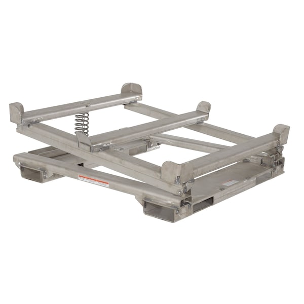 Vestil IBC-TLT-FP-SS SS Intermediate Bulk Container Tilt Stand with Fork Pockets 48-1/2 In.x15-1/4 In. 4.4K Silver
