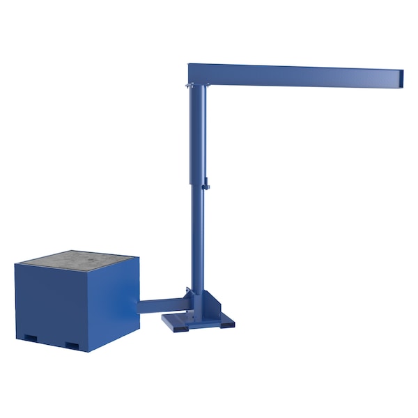 Vestil JIB-CBX-50-10-10-BC Port Offset Jib, Concrete, 10 ft., 500 lb.