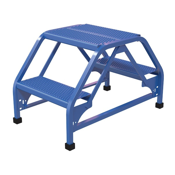 Vestil LAD-DD-18-2-P 81 lbs. Perforated Steel Stepladder