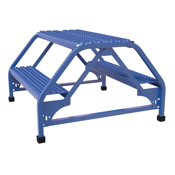 Vestil LAD-DD-32-2-G 1.67 ft Grip Strut Steel Stepladder