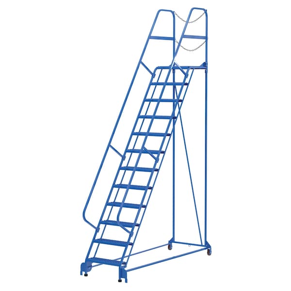 Vestil LAD-MM-12-G 156 H Steel Maintenance Ladder, 12 Steps