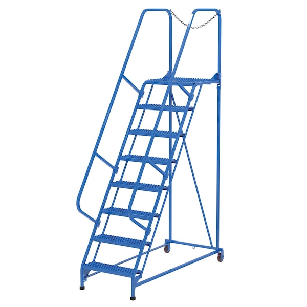 Vestil LAD-MM-8-G 110 H Steel Maintenance Ladder, 8 Steps