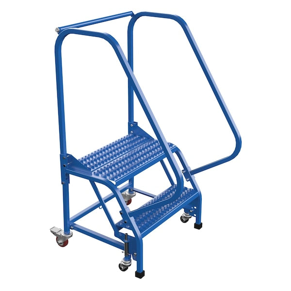 Vestil LAD-PW-26-2-G 50 H Steel PW Ladder, Grip Strut, 2 Step, 2 Steps