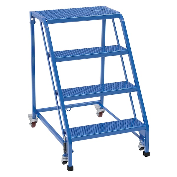 Vestil LAD-PW-26-4-P-NHR 40 H Steel PW Ladder, Perforated, 4 Step, No Rail, 4 Steps