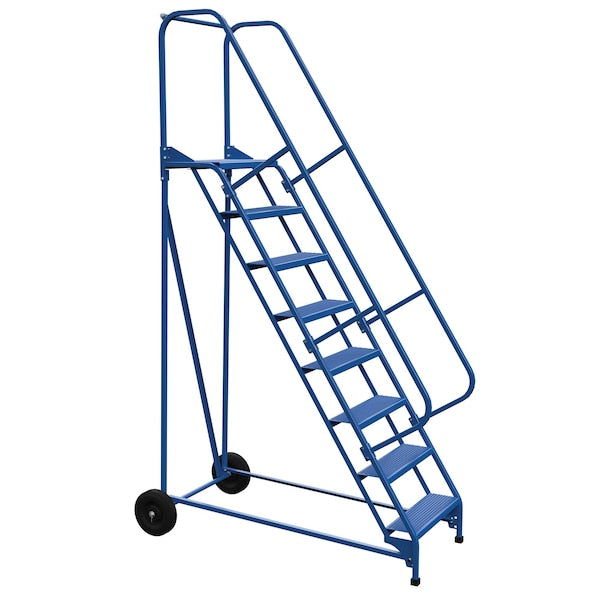 Vestil LAD-RAF-8-24-P 110 H Steel Roll A Fold Ladder, 58 deg., Perf, 8 Step, 8 Steps
