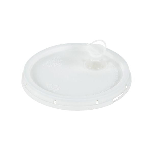 Vestil LID-2-PWST 2 Gal Spout Top with Tear Top, White