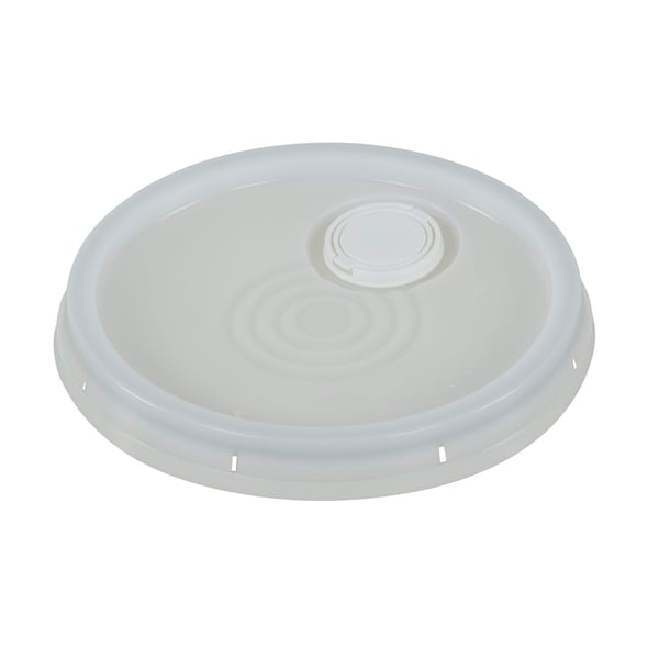 Vestil LID-54-PWST Spout Top with Tear Tab for Sizes 3-1/2, 5 and 6 Gal, White