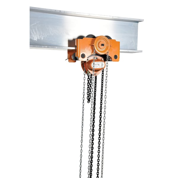 Vestil LOW-6G Low Headroom Chain Hoist Trolley Gear, 6K