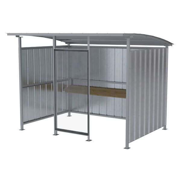 Vestil MDS-96-SM-HDG GALVANIZED MULTI- DUTY SMOKERS SHELTER 120 IN