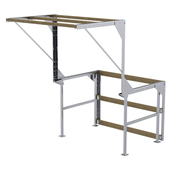 Vestil MEZZ-KD-88T-93D-A MEZZANINE SAFETY GATE, KNOCKDOWN