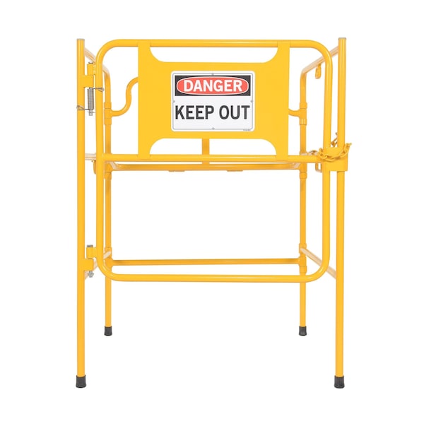 Vestil MHGR-32-SI-D-01 MAN HOLE GUARD RAIL UP TO 32" WITH SIGN