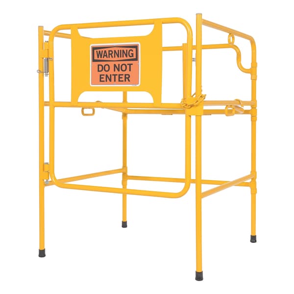 Vestil MHGR-32-SI-W-01 MAN HOLE GUARD RAIL UP TO 32" WITH SIGN