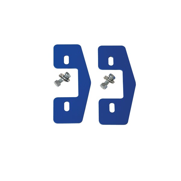 Vestil MPR-10-KIT Cable Ramp Kit, 3 in H, 1/8 in L, 8 in W, Steel, Blue, 2 PK