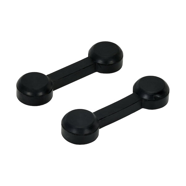 Vestil MRBR-CON Wire Connector, 1.4375 H, 10.375 L, 2.875 W, Rubber, Black, 1 PR