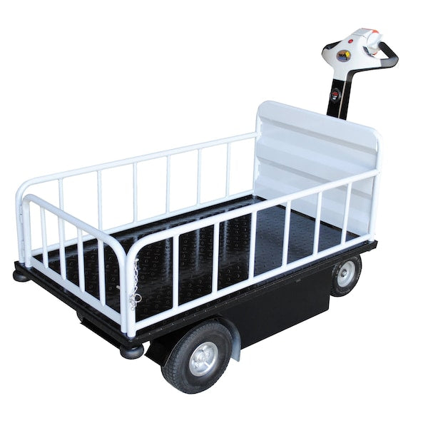 Vestil NE-CART-2 Traction Drive Cart Top Load With Gate 750 lb 24 3/4 x 46