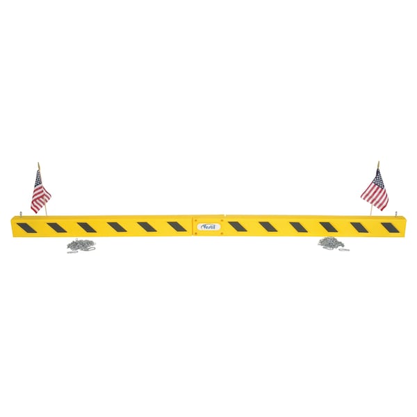 Vestil ODG-120-F Ovrhd Door Guard with Flag 120 In.