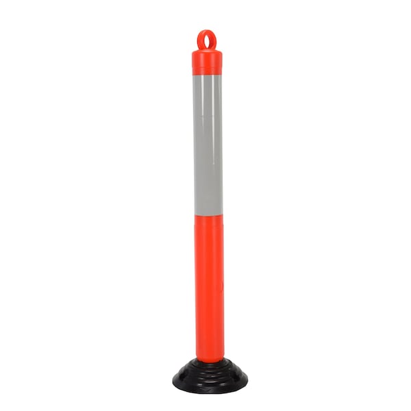 Vestil OPBOL-47 Orange Plastic Bollards, 47.25" Height