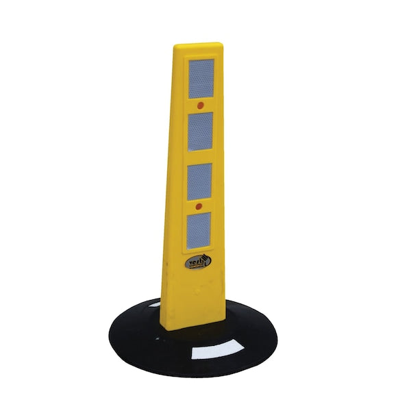 Vestil PBOL-24 Poly Bollard Barricade, 13.25x13.25x23