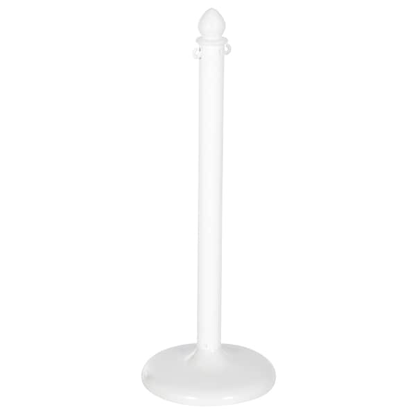 Vestil PCB-W-F White Plastic Barricade, Floor Mounting, Plastic, 38.5 Height, 14 Length, 12, White