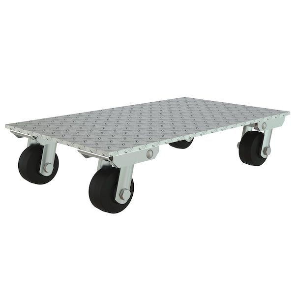 Vestil PDA-1627-R-S Aluminum Plate Dolly With Steel Wheels, PK2