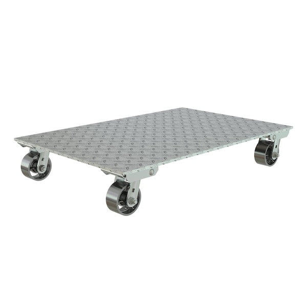 Vestil PDA-2436-C-S Aluminum Plate Dolly With Rubber Wheels, PK2