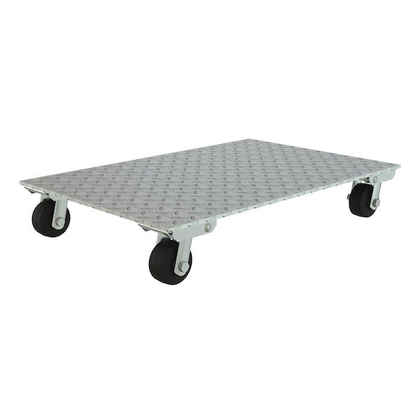 Vestil PDA-2436-R-S Aluminum Plate Dolly With Rubber Wheels, PK2