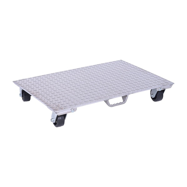 Vestil PDA-2436-R-S-H Aluminum Plate Dolly With Rubber Wheels, PK2