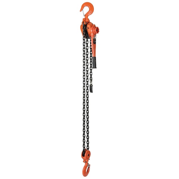 Vestil PLH-120-5 Professional Lever Hoist, 5 ft. Lift, 12K, 12000 lbs Load Capacity, 5 ft Hoist Lift, Hook