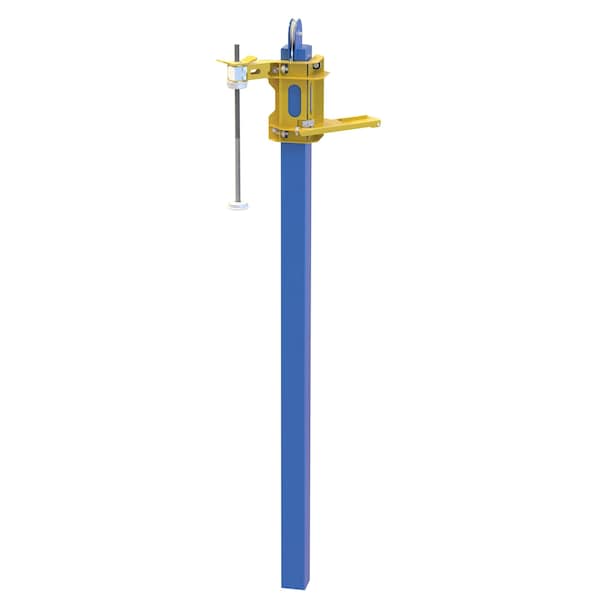 Vestil POW-CAR-M-RF Steel Manual Mast Field Installed For POW-CAR Models Blue / Yellow
