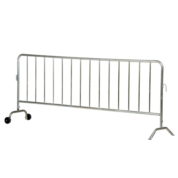 Vestil PRAIL-102-HD-G-W Crowd Control Interlocking Barrier