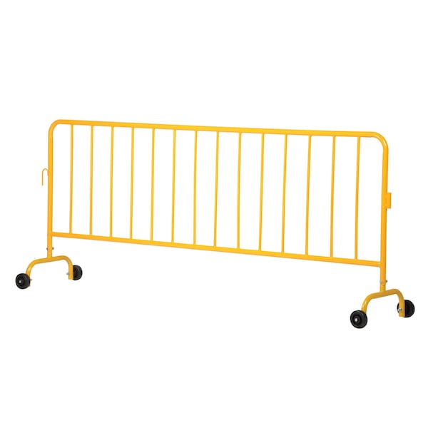 Vestil PRAIL-102-HD-Y-WW Crowd Control Interlocking Barrier