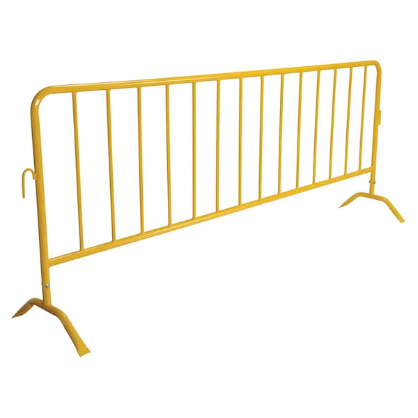 Vestil PRAIL-102-Y Yellow Barrier, Curved Feet