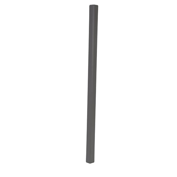 Vestil PVC-A-2-GY PVC Plastic Corner Protector with Aluminum Insert 2 In. x 2 In. x 48 In. 90 Degree Gray