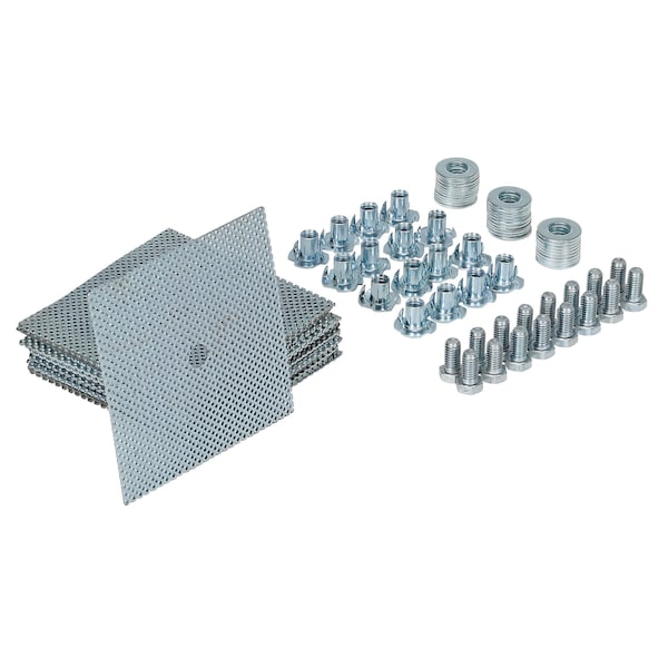 Vestil RSH-GD-16 Recycled Plastic/Steel, 2 Height, 5 Length, 6, Silver