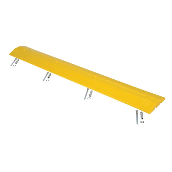 Vestil SB-36 Plastic Speed Bump with Concrete Hardware, 72" x 10" x 2", Yellow