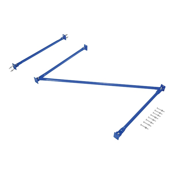 Vestil SB-C-8-72 Blue Steel Standard Cantilever Brace Set 3.5"W x 71"L x 77.75"H, PR