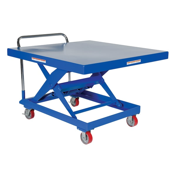 Vestil SCSC-1000-4848 Steel Auto Hite Cart 50-3/4 In. x 48 In. x 37-5/8 In. 1,000 Lb. Capacity Blue