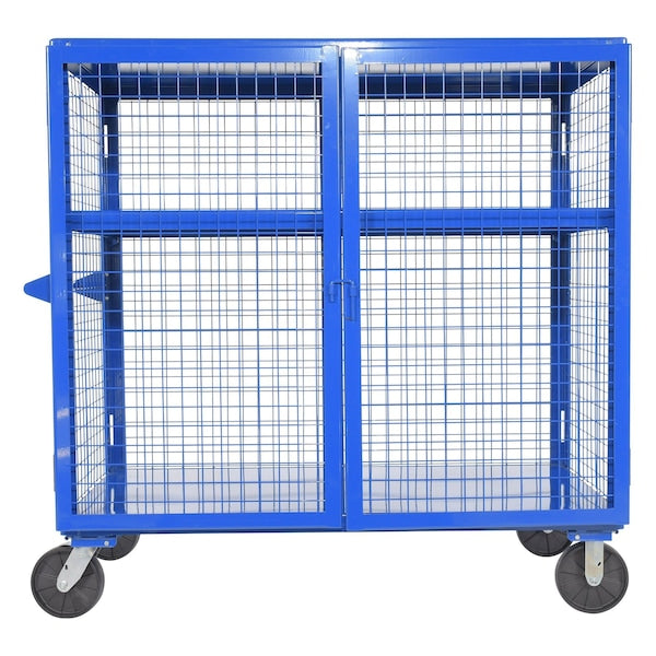 Vestil SCW-XM-3060-BL 2000 lb Capacity, 33 W x 64.5625 L x 61.625 H, 2 Shelves