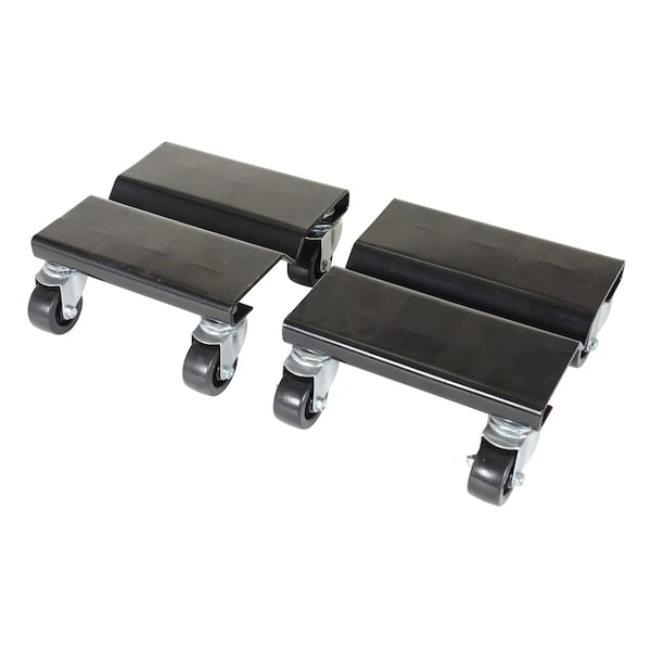 Vestil SDOL-2 Black Steel Dolly Set 8"x8"x3-5/8", 2PK