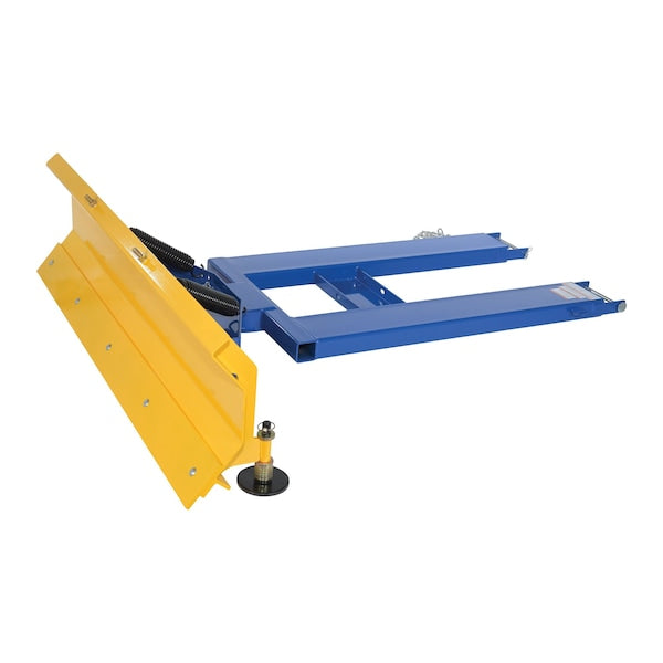 Vestil SPB-VN-848-72 Steel Fork Mount Snow Plow 72'' Blade Blue/Yellow