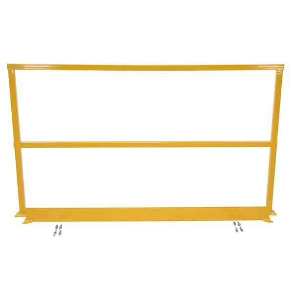 Vestil SQ-60-TB-HWR SAFETY HANDRAIL W/HARDWARE & TOEBOARD 60