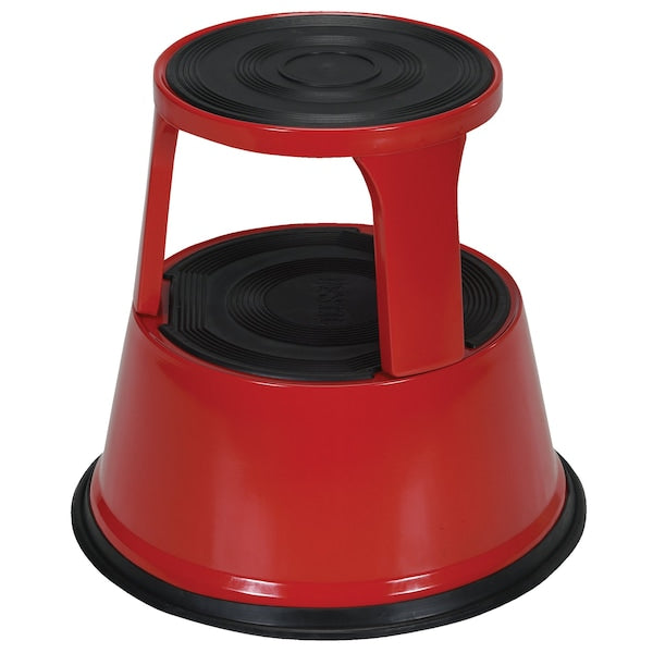 Vestil STEP-17-R 2 Steps, 17.125 Overall Height, Steel, Red