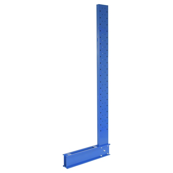 Vestil SU-C-10-24 Blue Steel Standard Cantilever Single Upright Rack 10ft Height 24" Arm