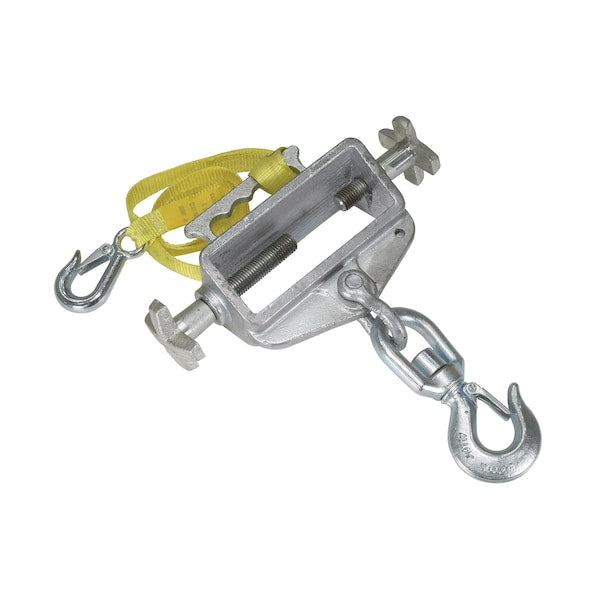 Vestil S-FORK-4/6-SL Steel Hoist Single Hook Swivel Latch, 3-7/8" x 13-1/2" x 14-13/16", 4000 lb Capacity, Silver